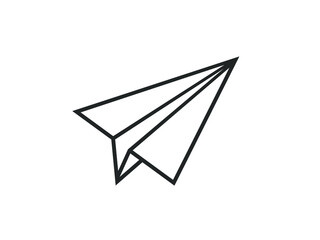 Paper plane icon. Vector paper plane design illustration. 