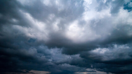 dark storm clouds with background,Dark clouds before a thunder-storm.