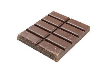 Tasty chocolate bar isolated on white background