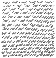 Abstract black white background drawn by hand markers, lines, dynamics