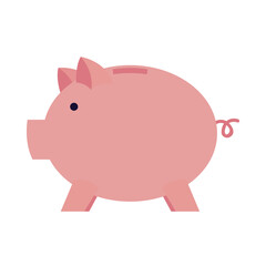 Isolated piggy icon vector design