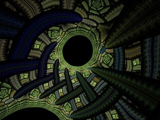 Imaginatory fractal background Image