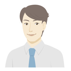 Yシャツの男性イラスト