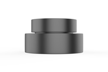 Cosmetic jar mock up isolated on white background - 3d illustration