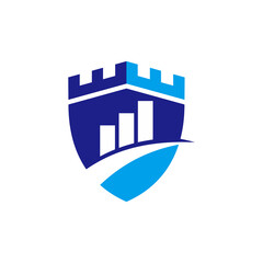 Trading Castle Logo with simple style good for your business