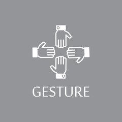  Hand gestures and sign language isolated