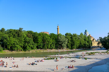 Munich, Germany - June 13 2020: With the Coronavirus/COVID-19 related lockdowns finally lifted,...