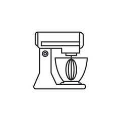 Fototapeta na wymiar Mixer icon, kitchen appliance symbol vector illustration