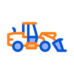road repair machine icon vector. road repair machine sign. color symbol illustration