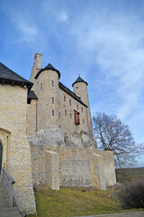 Fototapeta na wymiar old castle in the village Mirów