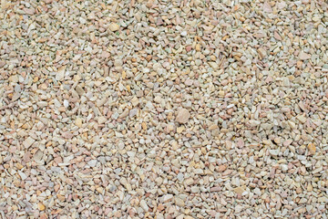 Top view of a pile of stones for a walkway.