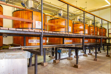 Installation for distillation of essential oils.