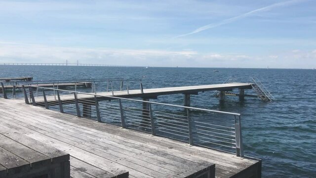 Pier on the sea in sweden
