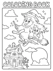 Foto auf Acrylglas Für Kinder Malbuch Halloween Bild 3
