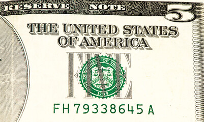 USA currancy banknote