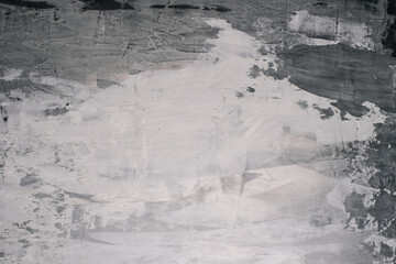 Concrete wall texture of an old gray wall. texture of old grey plaster. old grey plaster background. Old grey decorative plaster. Art acrylic paint drawing.