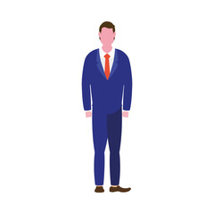 Isolated businessman avatar vector design