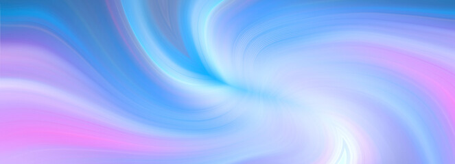 Spiral of luminous pink and blue lines. Smooth arcs of light. Abstract futuristic background.