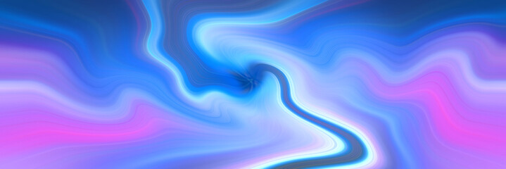 Spiral of luminous pink and blue lines. Smooth arcs of light. Abstract futuristic background.