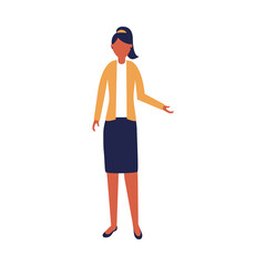 Isolated businesswoman avatar vector design