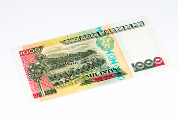 Fototapeta na wymiar South America currancy banknote
