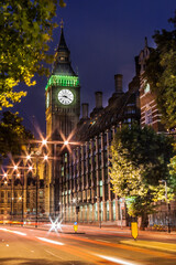 big ben at night