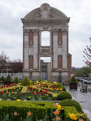 Fototapeta na wymiar ruines du collège Saint Stanislas à Abbeville dans la Somme en France
