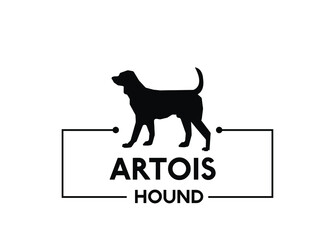 Artois Hound vector dog silhouette