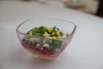 Herring shuba (Russian salad)