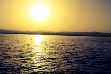 Obraz premium sunset in the sea