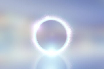 パステルカラーのサークルパーティクルのアブストラクトのバックグラウンド