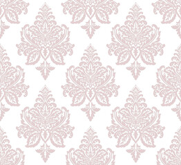 Fototapety  Damask seamless pattern element. Vector classical luxury old fashioned damask ornament, royal victorian seamless texture for wallpapers, textile, wrapping. Vintage exquisite floral baroque template.