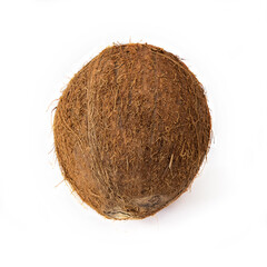 Coconut isolated on white background