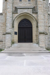 Fototapeta na wymiar Beautiful Stone Church Entry Door