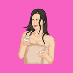 women care about the beauty of their skin