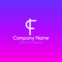 Obraz premium f logo design template vector