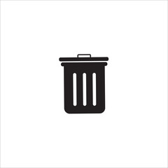 Delete trash can icon vector