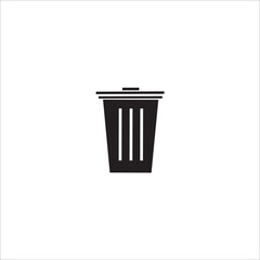 Delete trash can icon vector