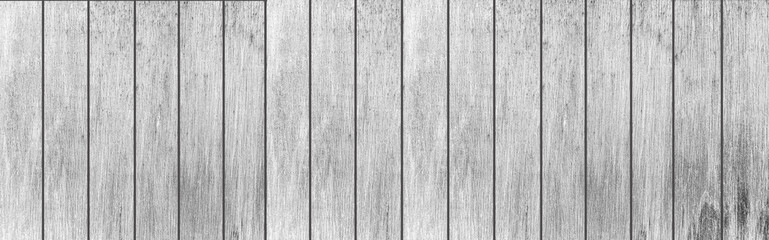 Naklejka premium Panorama of Wood plank white timber texture background.Vintage table plywood woodwork hardwoods at summer for copy space.