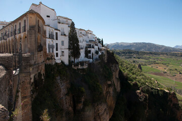 Fototapeta na wymiar Beautiful urban and nature landscapes of Ronda, Spain.