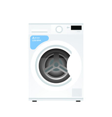 Wash Machine vector design isolated on white