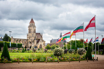 Fototapeta premium Caen: Eglise Saint-Etienne-le-Vieux de Caen. Normandy, France