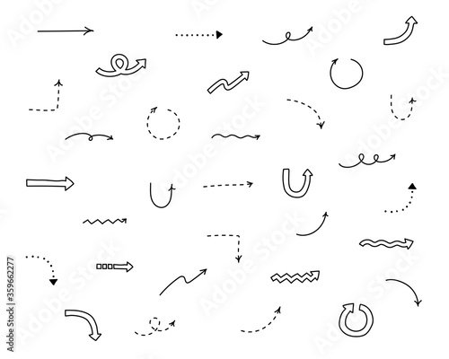 手書きの矢印のイラストのセット シンプル かわいい おしゃれ Arrow Wall Mural Arr Yugoro