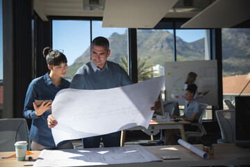 Business people Co-working in modern office