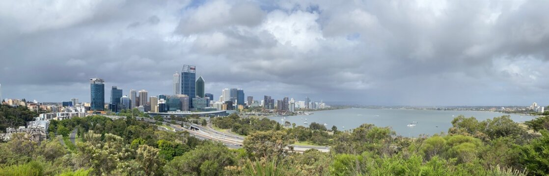 panoramic view of the swan river