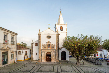 Church in beautiful Obidos, Portugal