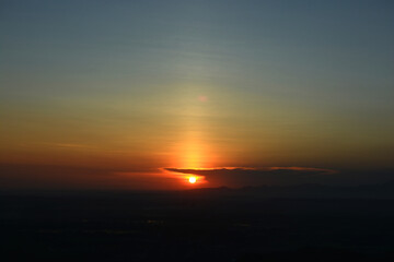 sunset over the sea