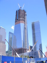 One World Trade Center under construction in New York City August 2011 © Dennis