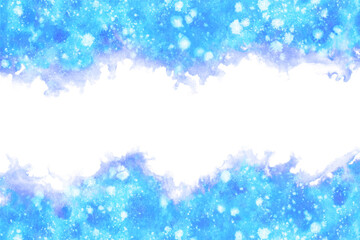 氷 水 夏 ブルー 水彩 背景