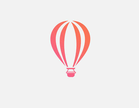 Creative gradient logo icon balloon for your company